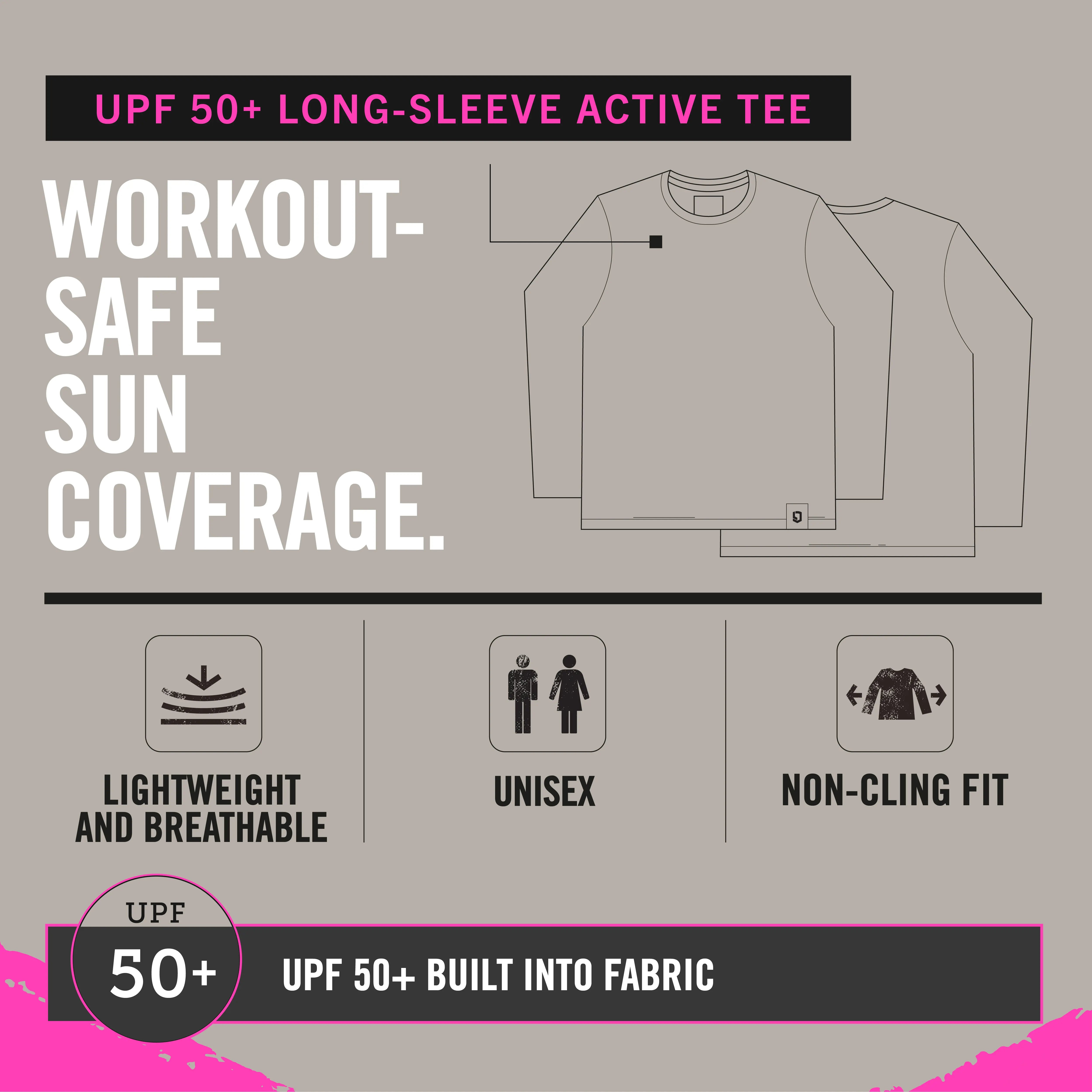 UPF 50+ Long-Sleeve Active Tee