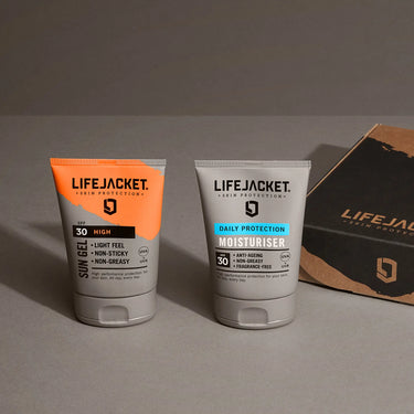 LifeJacket Essentials Set — SPF 30 Sun Gel and SPF 30 Daily Protection Moisturiser, daily face SPF duo